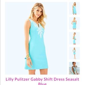 Lilly Pulitzer Gabby Shift, sea salt blue, Sz 2